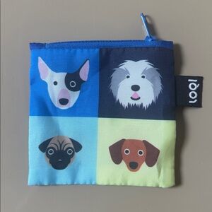 LOQI Stephen Cheetham dog illustration zip pouch